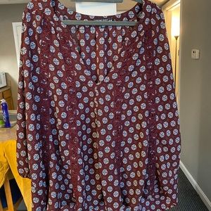 Maroon tunic